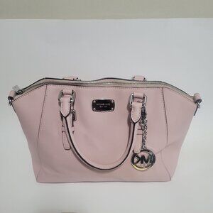 Large Michael Kors Light Pink Satchel Handbag